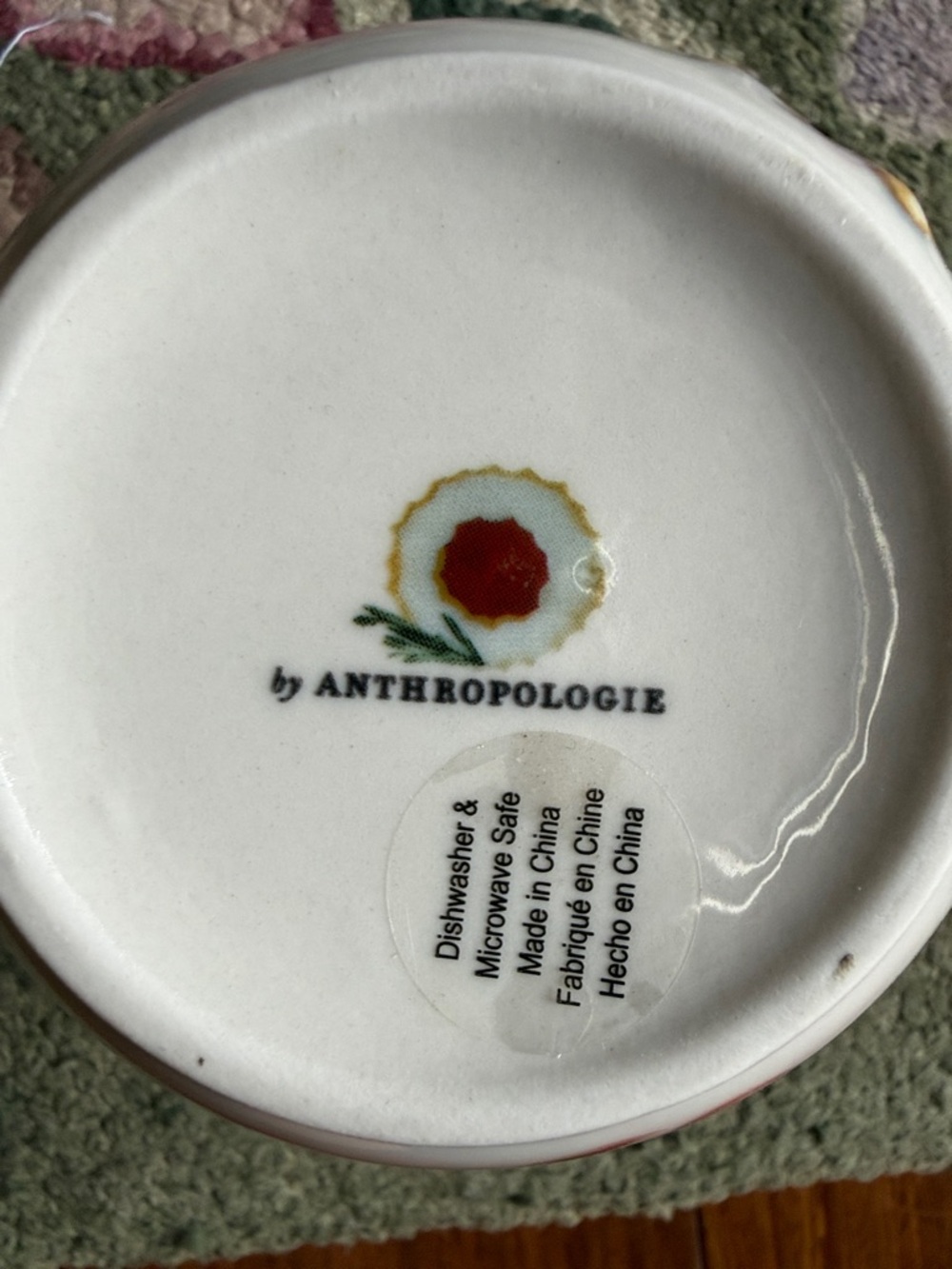 Monogram R Holiday Ceramic Mug - Picture 2 of 7
